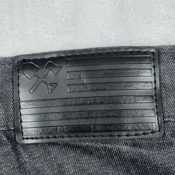 Off the Grid Hideout Jeans Mens Sz 40x36 Black Denim Taper Fit Pocket Stretch - Picture 7 of 14